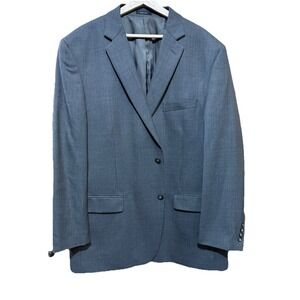 Joseph & Feiss Gold Men's Blazer Gray 100% Wool Size 50L EUC‎